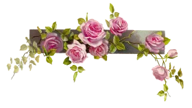 Elegant Pink Rose Floral Decoration Clipart with Delicate Green Foliage