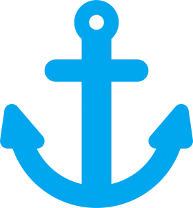 Nautical Blue Anchor Clipart Symbol of Maritime Adventure and Stability