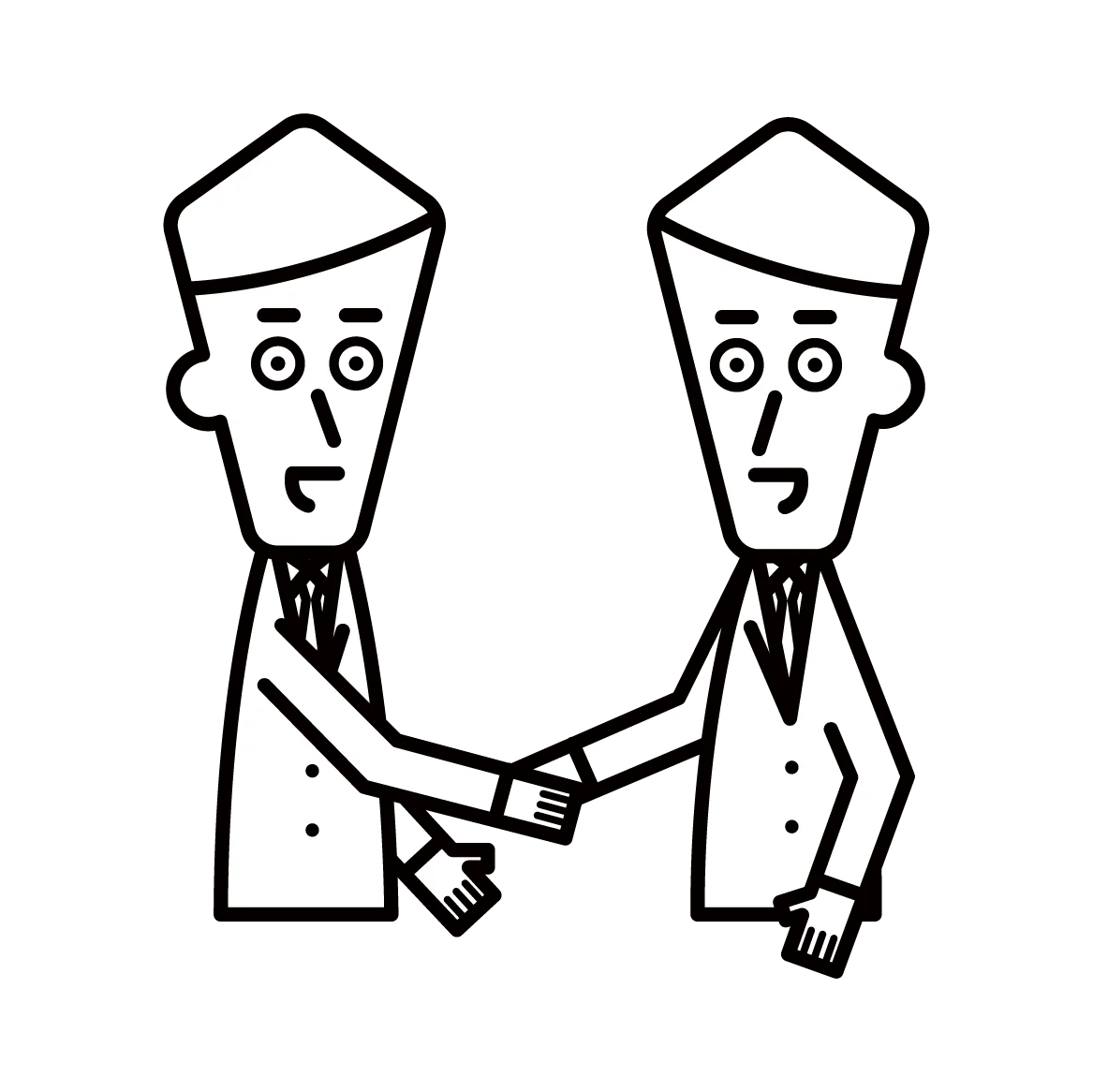 Professional Business Negotiation Handshake Clipart Illustration for Corporate Agreements