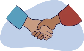 Professional Business Partnership Handshake Clipart Illustration of Mutual Agreement