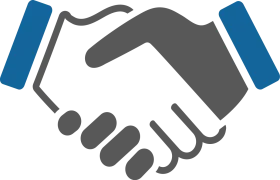 Professional Business Partnership Handshake Minimalist Clipart Design
