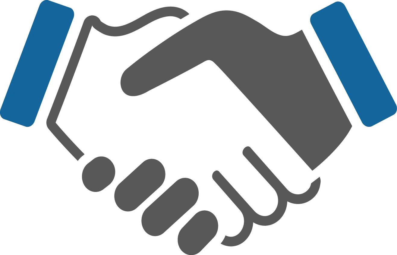 Professional Business Partnership Handshake Minimalist Clipart Design