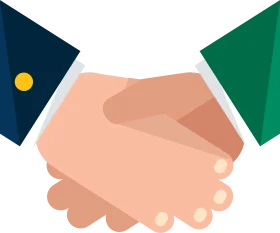 Professional Business Partnership Handshake Minimalist Clipart Design