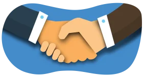 Professional Business Partnership Handshake Stylized Clipart Design
