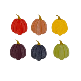 Rustic Autumn Harvest Pumpkins Clipart Collection in Warm Color Palette