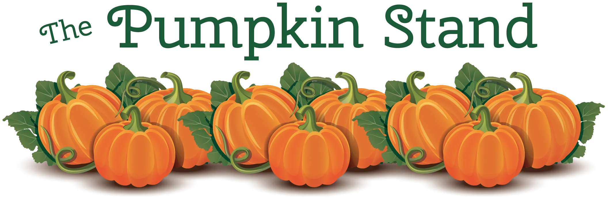 The Pumpkin Stand: Rustic Autumn Harvest Clipart Illustration of Seasonal Gourds