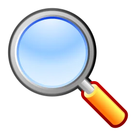 Classic Realistic Magnifying Glass Clipart Icon for Search and Exploration Design