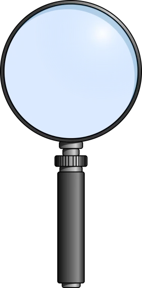 Professional Detailed Magnifying Glass Clipart Image for Design Projects