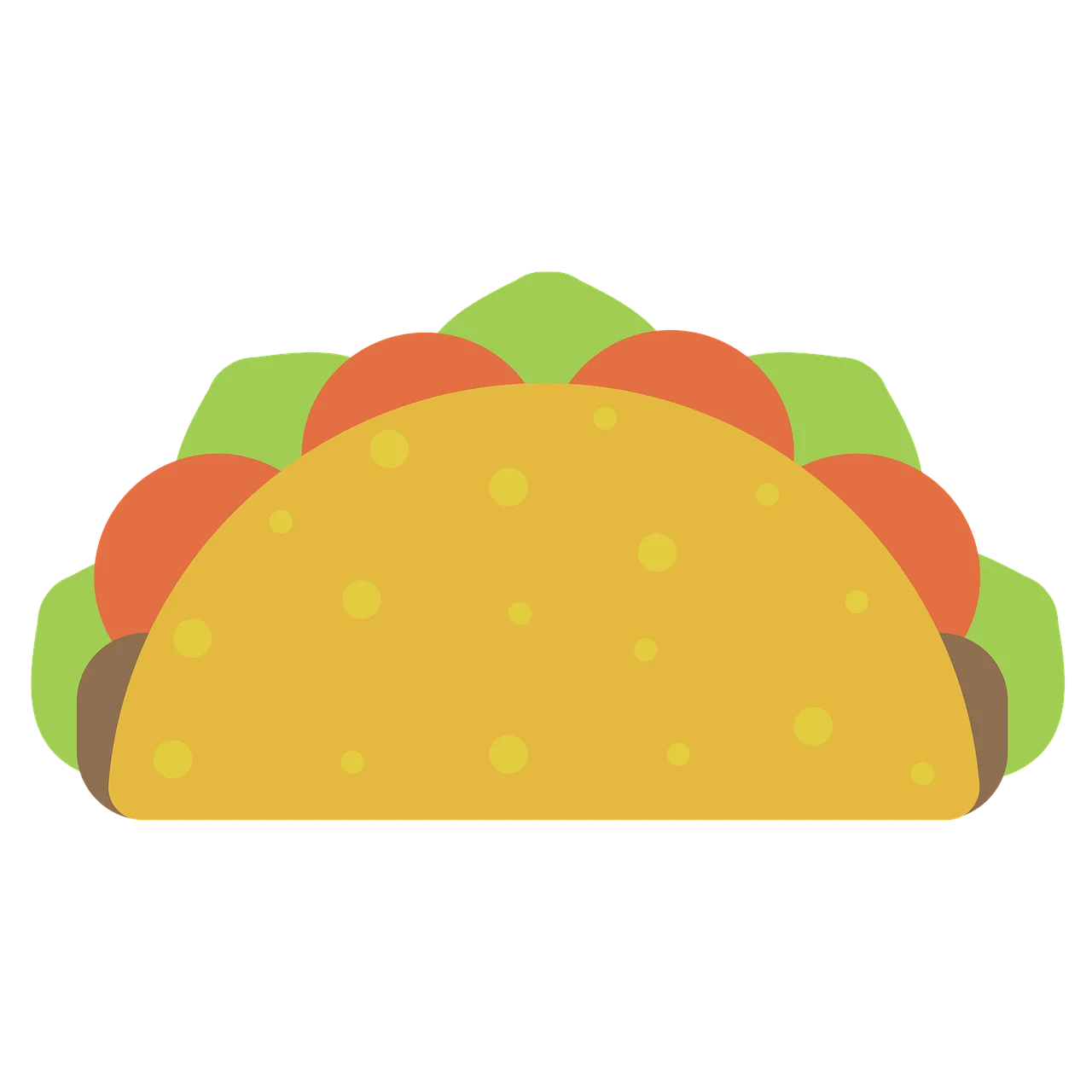 Cheerful Mexican Cuisine Cartoon Taco Clipart Design