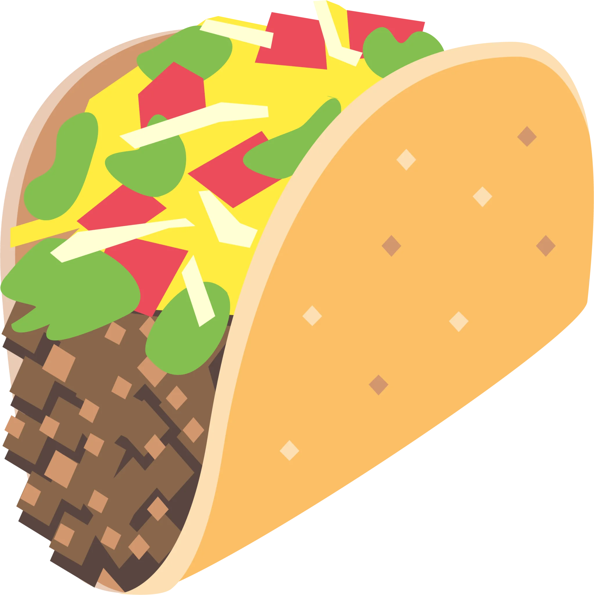 Delightful Digital Taco Clipart: A Pixel-Perfect Mexican Cuisine Illustration