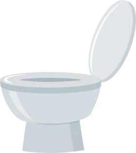 Clean and Simple Minimalist Toilet Clipart Illustration for Graphic Design