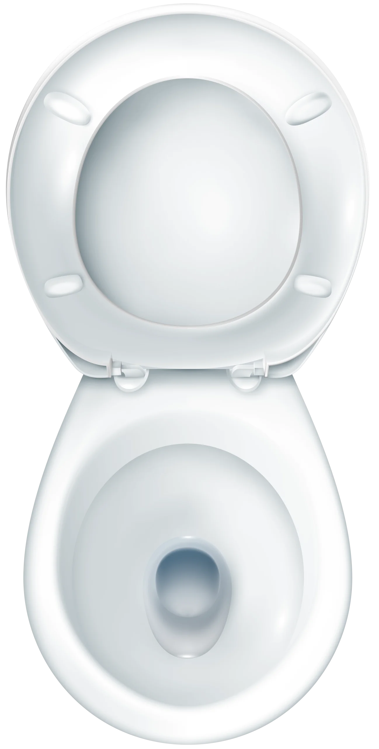 Minimalist White Porcelain Toilet Seat Clipart with Clean Simple Design