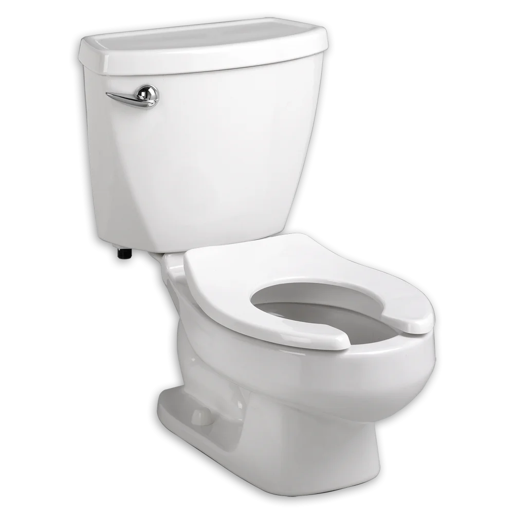 Standard White Ceramic Toilet Clipart Illustration for Bathroom Design Reference