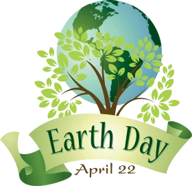 Eco-Friendly Earth Day Celebration Clipart Showcasing Global Environmental Harmony