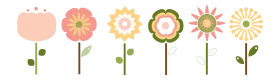 Whimsical Spring Flower Clipart Collection of Soft Pastel Botanical Illustrations