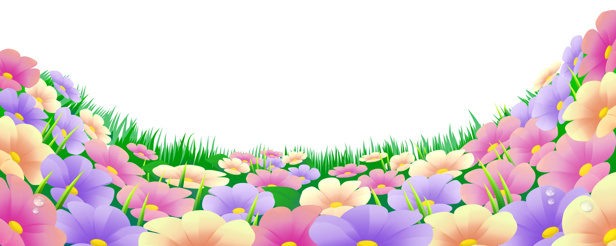 Enchanting Easter Egg Garden Clipart: A Whimsical Spring Landscape of Colorful Eggs