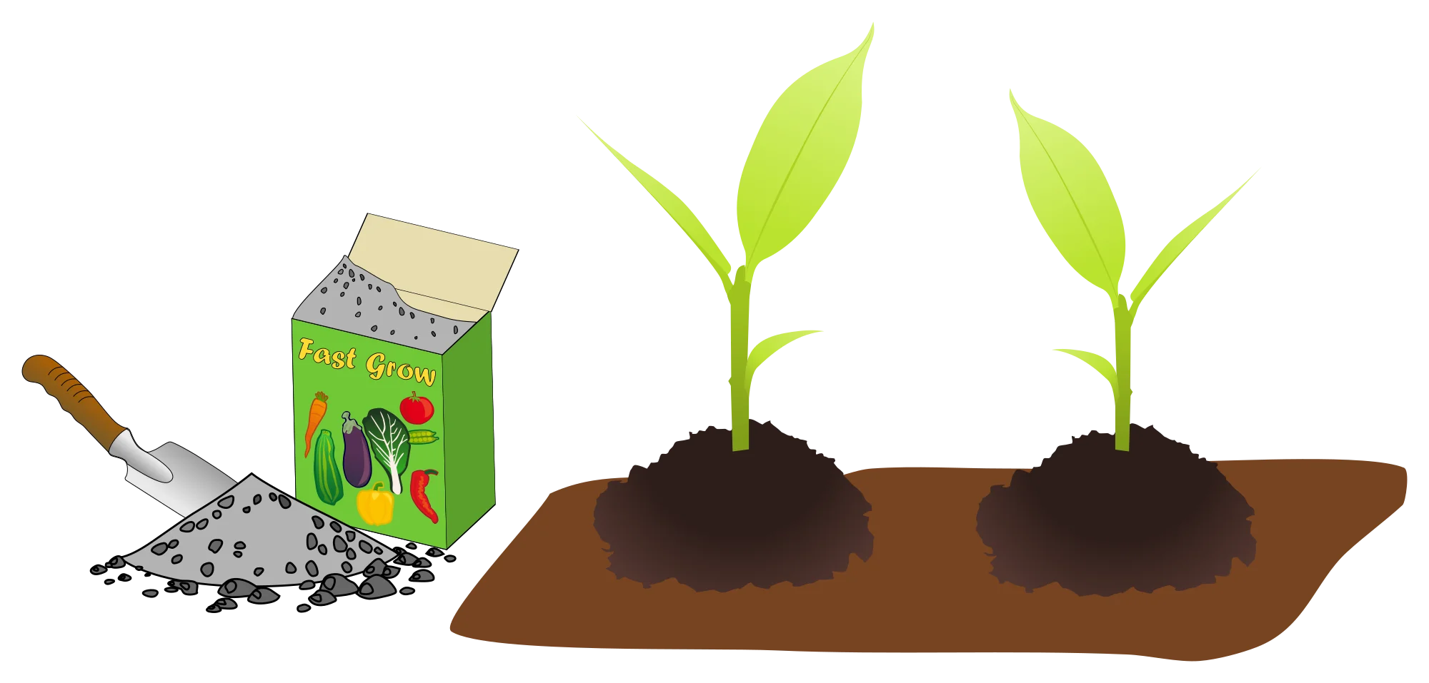 Gardening Growth Process Clipart: From Seed Packet to Sprouting Seedlings