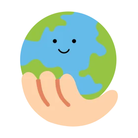 Adorable Kawaii Earth Clipart Showcasing Global Care and Tender Nurturing