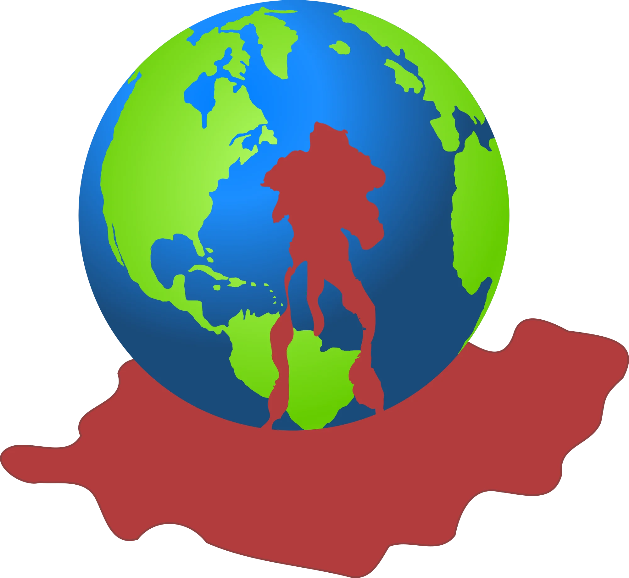 Global Environmental Protection Silhouette Earth Sustainability Clipart Design