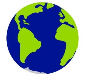 Simple Earth Globe Clipart Representing Global Unity and Environmental Awareness
