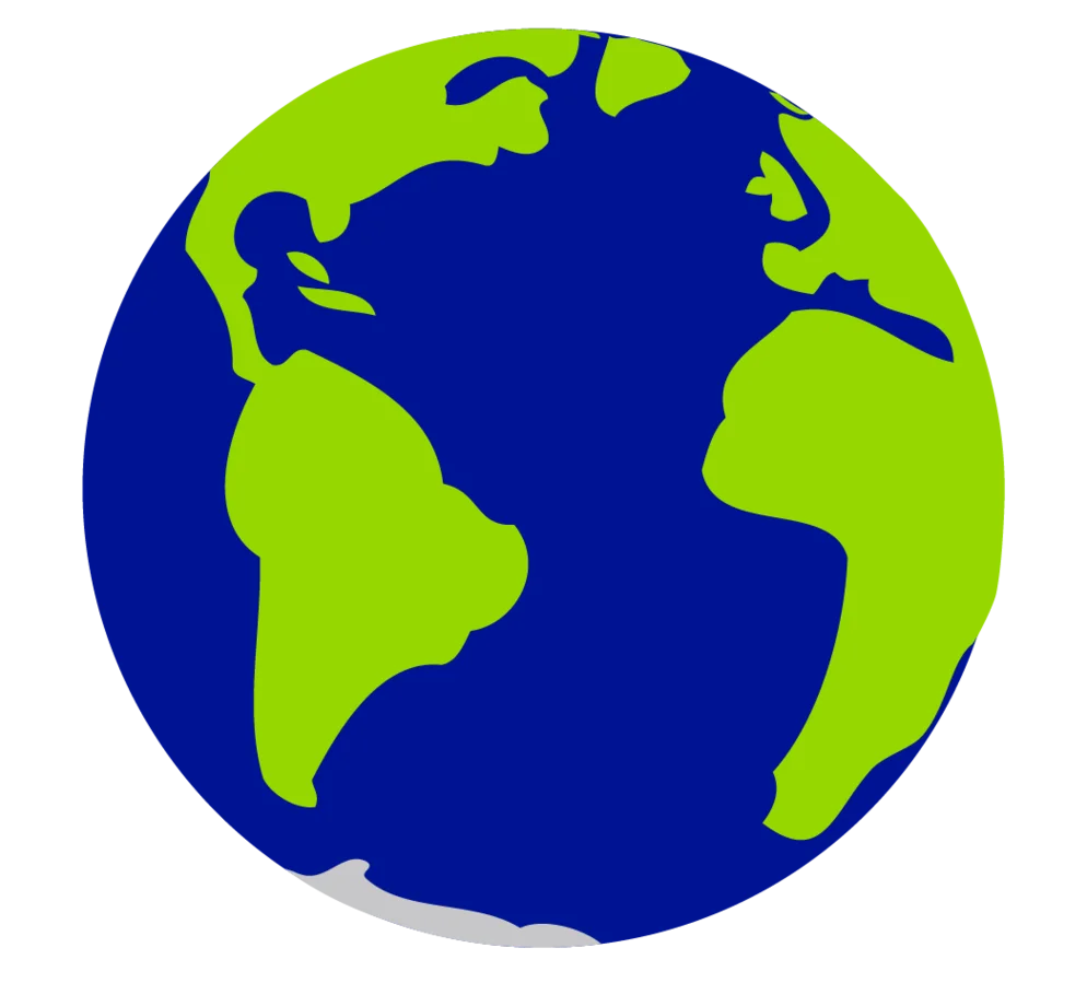Simple Earth Globe Clipart Representing Global Unity and Environmental Awareness