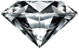 Exquisite Brilliant-Cut Diamond Clipart Showcasing Crystalline Geometric Perfection