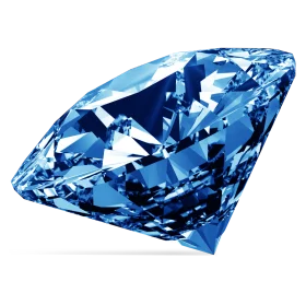 Luminous Blue Diamond Clipart: Crystalline Brilliance and Geometric Precision