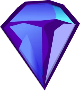 Stylish Blue and Purple Geometric Diamond Clipart Vector Illustration