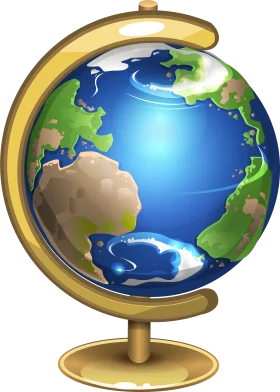 Golden-Framed Earth Clipart: A Global Perspective on Planet Representation