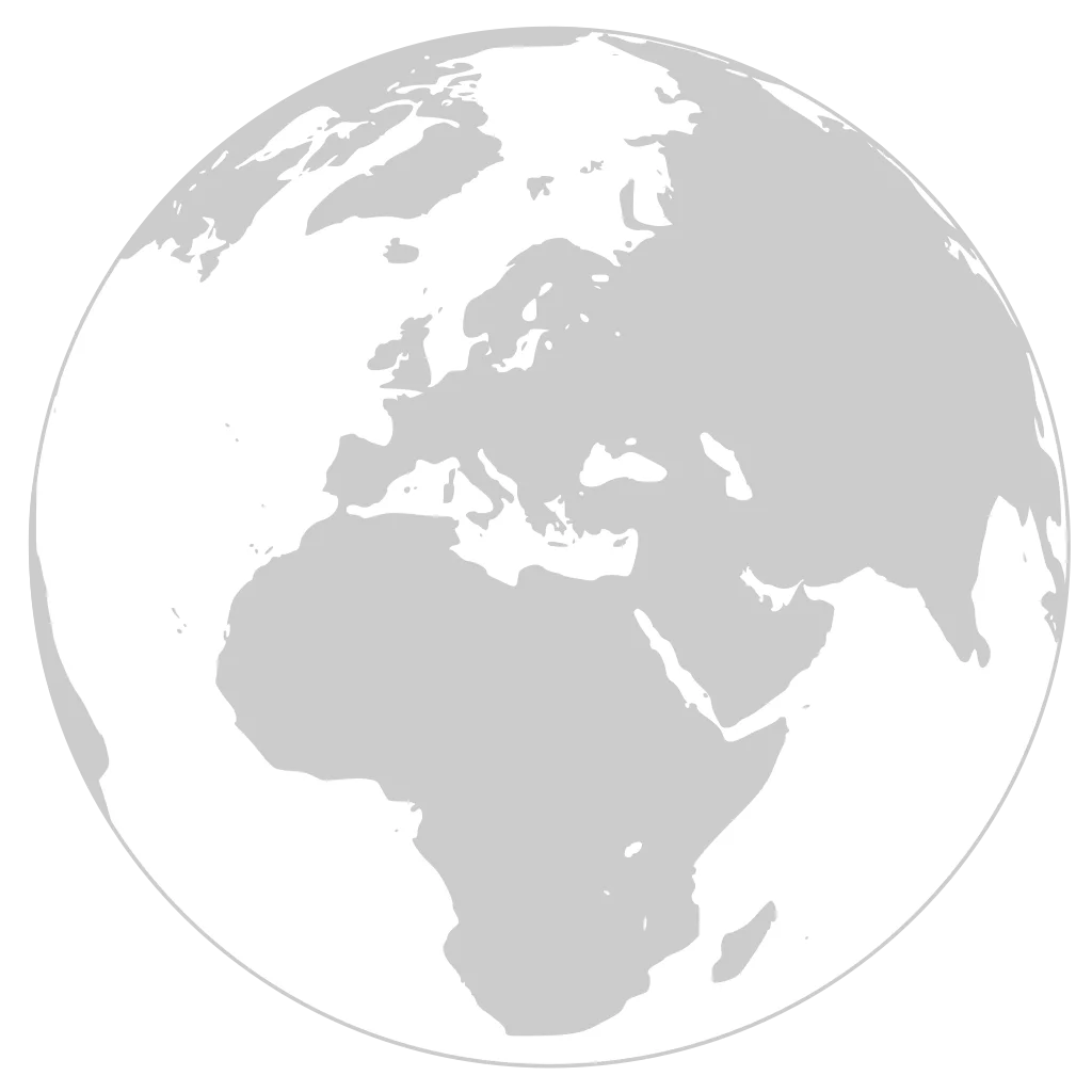 Minimalist Grayscale Earth Clipart: Global Perspective in Soft Monochrome