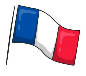 French National Flag Clipart: A Stylized Illustration of Patriotic Pride and Unity