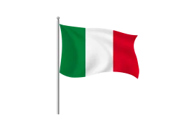 Official Italian National Flag Clipart with Authentic Tricolor Design