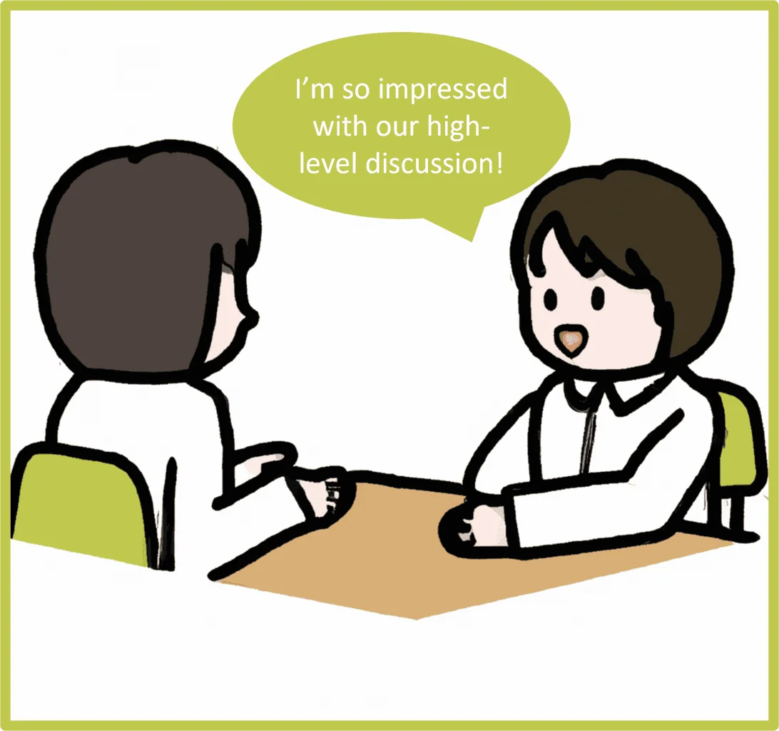 Professional High School Student Discussion Clipart Illustration