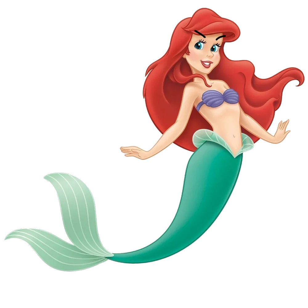 Enchanting Mermaid Princess Underwater Fantasy Clipart Illustration