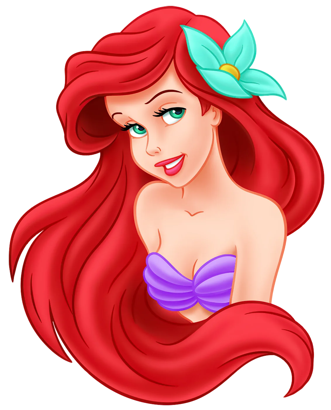 Enchanting Underwater Princess Ariel Mermaid Tail Clipart Illustration