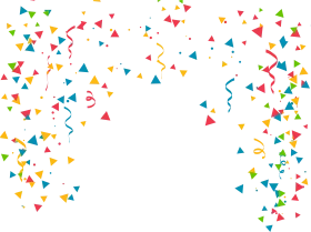 Colorful Celebration Confetti Clipart: A Joyful Explosion of Paper Fragments