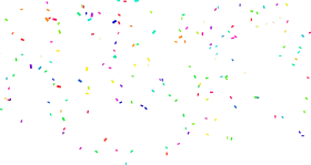 Colorful Festive Confetti Clipart - Celebration Particles Scattered Everywhere