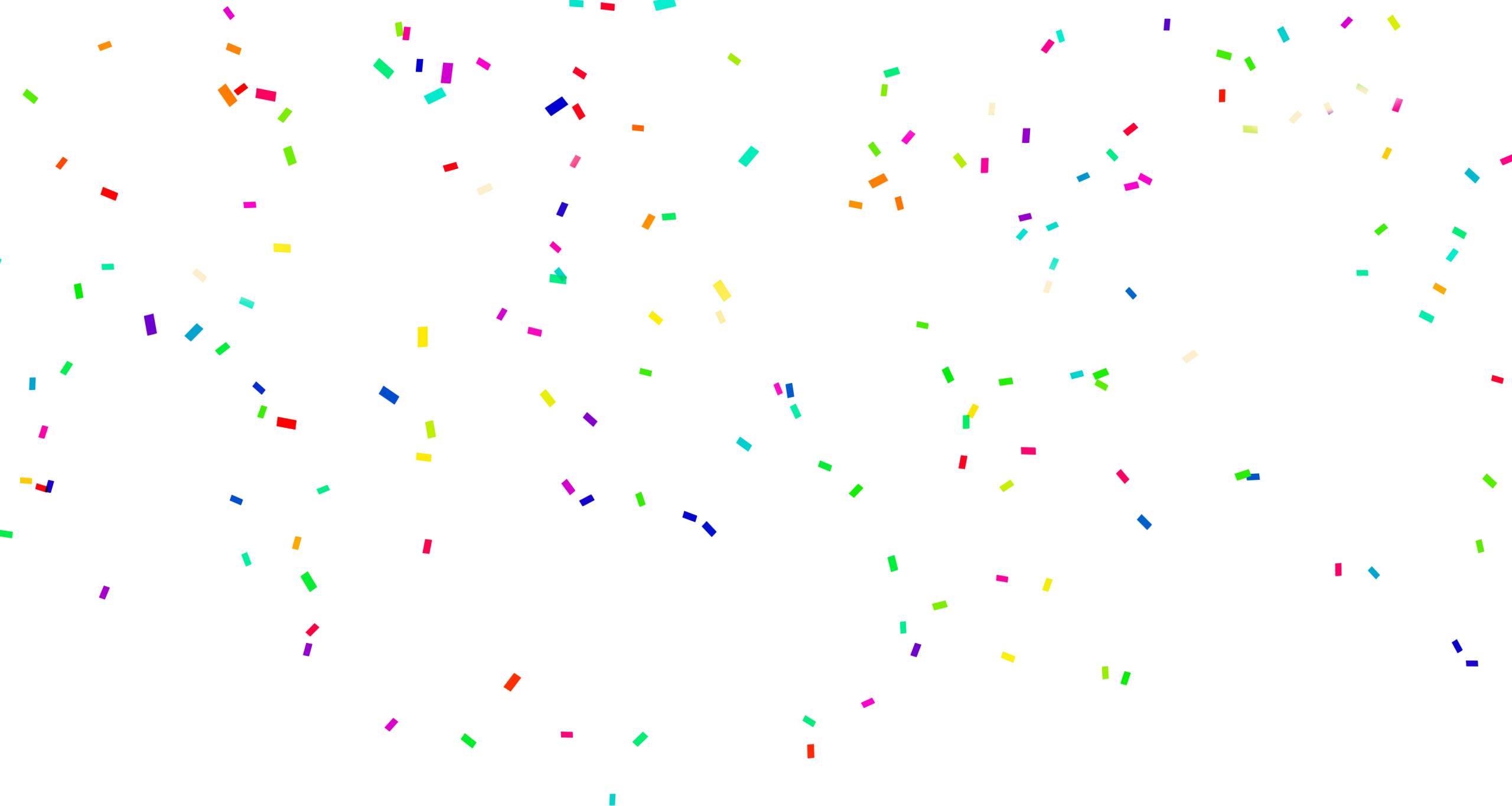 Colorful Festive Confetti Clipart - Celebration Particles Scattered Everywhere