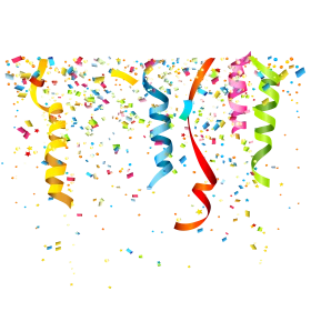 Festive Celebration Colorful Confetti Explosion Clipart Design Element