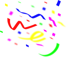 Festive Celebration Confetti Clipart: Colorful Abstract Party Explosion Design