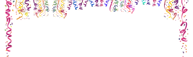 Festive Celebration Streamers and Confetti Clipart - Party Decoration Elements