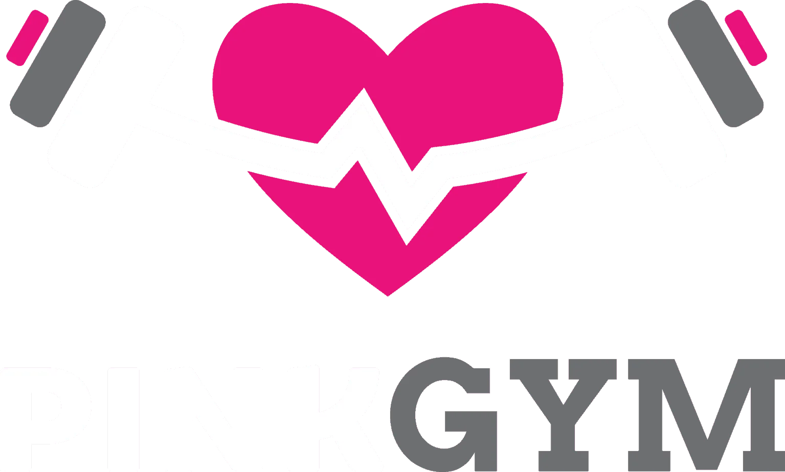 Heart Pulse Fitness Studio Logo Clipart Design with Energetic Style