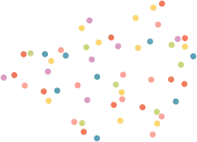 Playful Pastel Confetti Clipart: Whimsical Scattered Dots of Joy