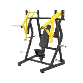 Professional Hammer Strength Yellow and Black Gym Equipment Clipart Design