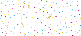 Whimsical Celebration Confetti Clipart - Festive Colorful Scattered Party Decorations