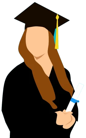 Academic Achievement Celebration: Graduation Clipart Silhouette of Success