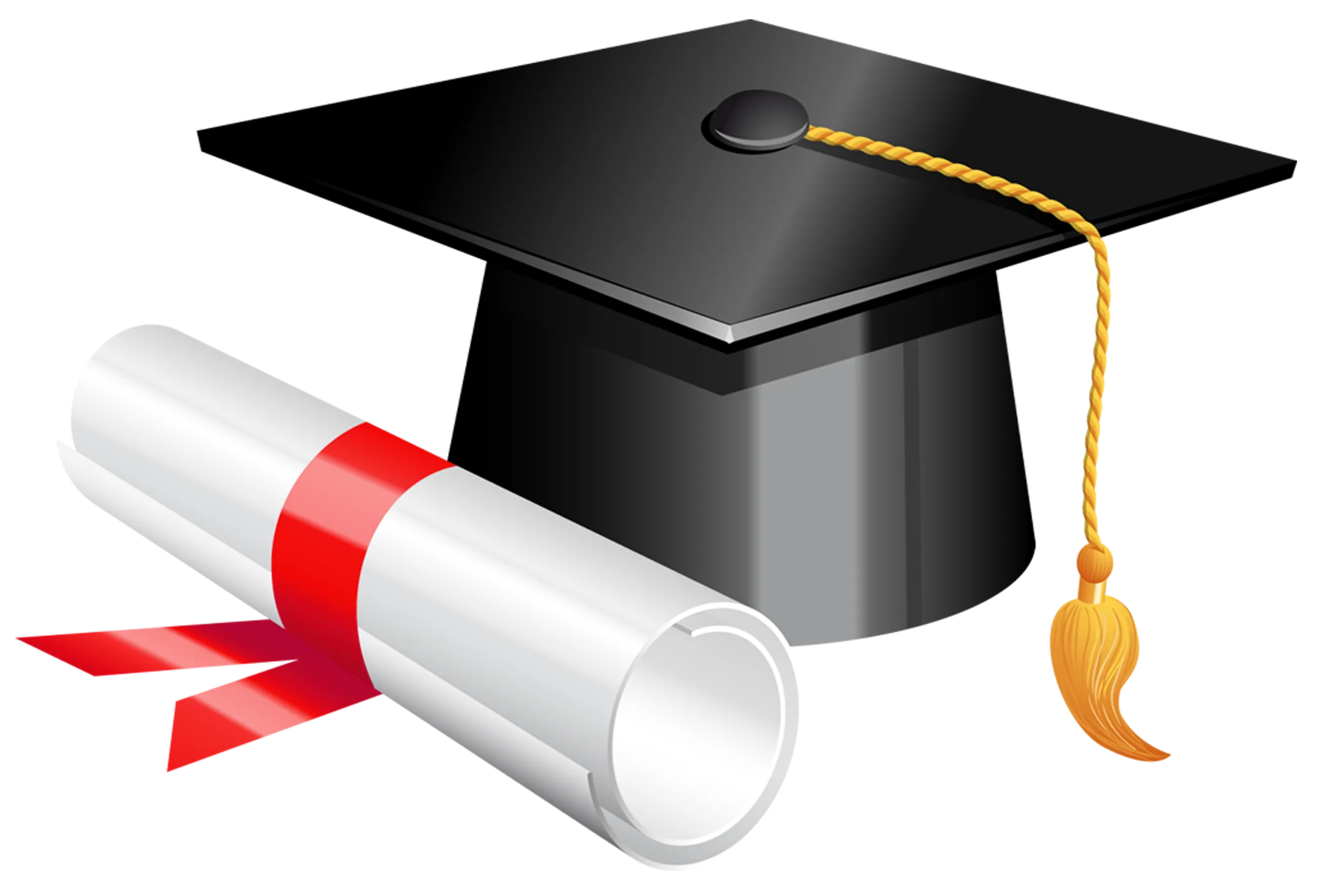Elegant Academic Achievement Graduation Ceremony Clipart Illustration