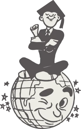 Graduation Success Global Achievement Clipart Illustration of Academic Triumph