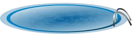 Sleek Blue Oval Swimming Pool Clipart Design with Modern Edge