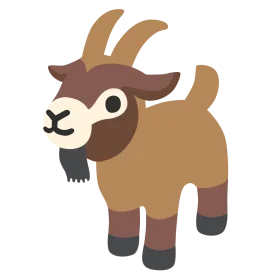 Adorable Cartoon Billy Goat Clipart with Charming Stylized Design